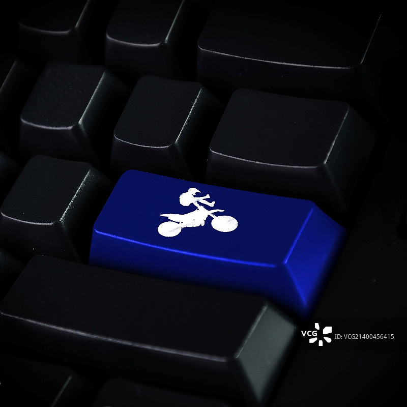 自行车符号电脑按键原创插画图片素材