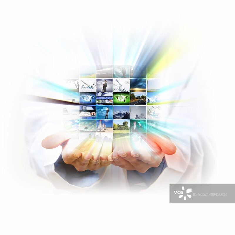 互联网媒体流抽象图像图片素材
