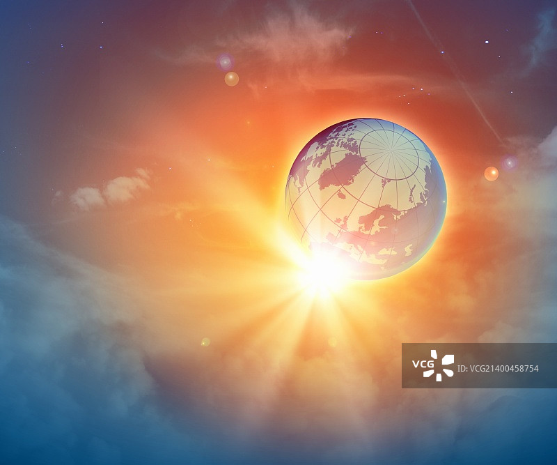 宇宙空间中的地球行星图片图片素材