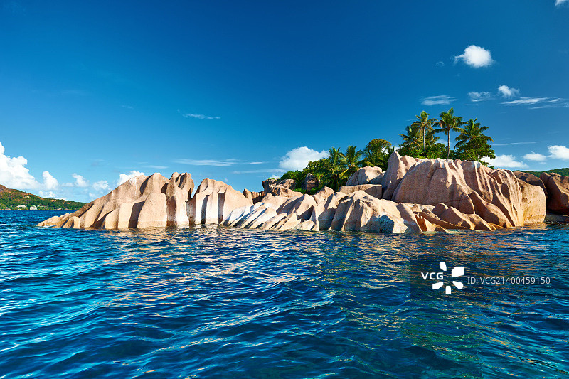 塞舌尔群岛美丽的圣皮埃尔岛图片素材