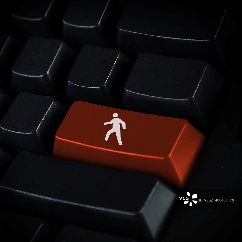 桌面电脑键盘上的方向键图片素材