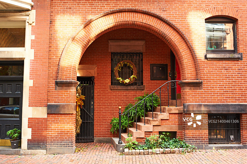 美国波士顿灯塔山街景图片素材