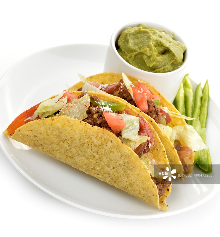 蔬菜鳄梨牛肉卷饼图片素材