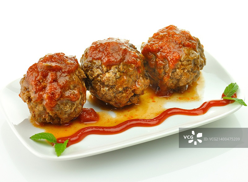 番茄酱肉丸图片素材