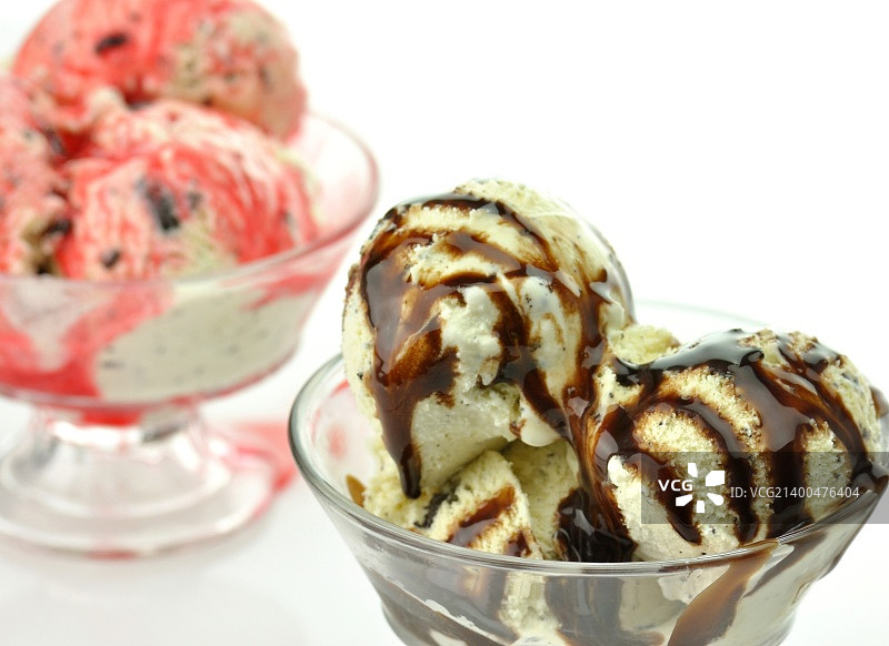 巧克力草莓冰淇淋饼干图片素材