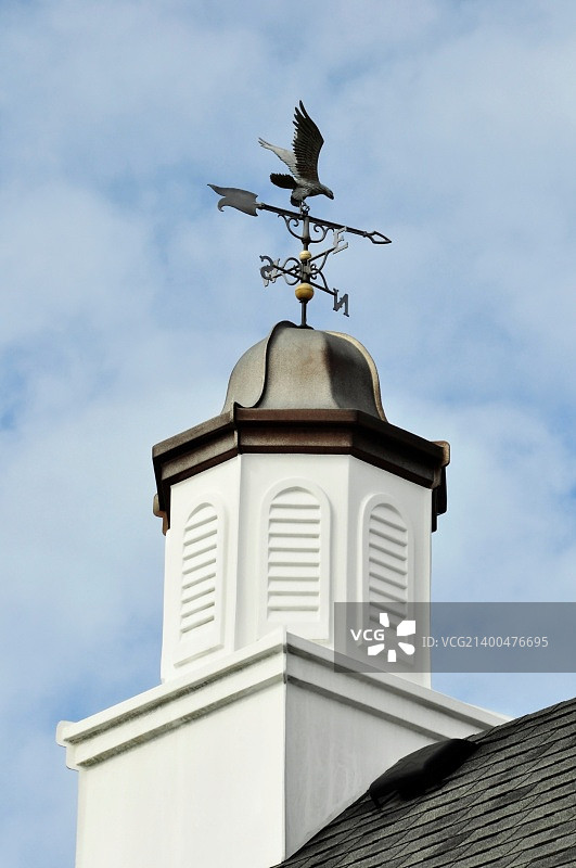 屋顶上的风向标图片素材