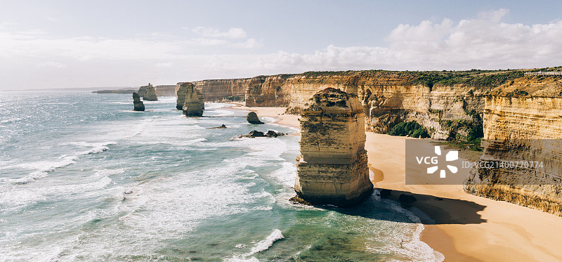 十二使徒岩夏季风光图片素材