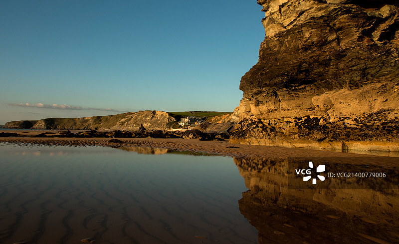水门湾日落图片素材