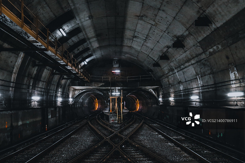 芝加哥地下通道图片素材