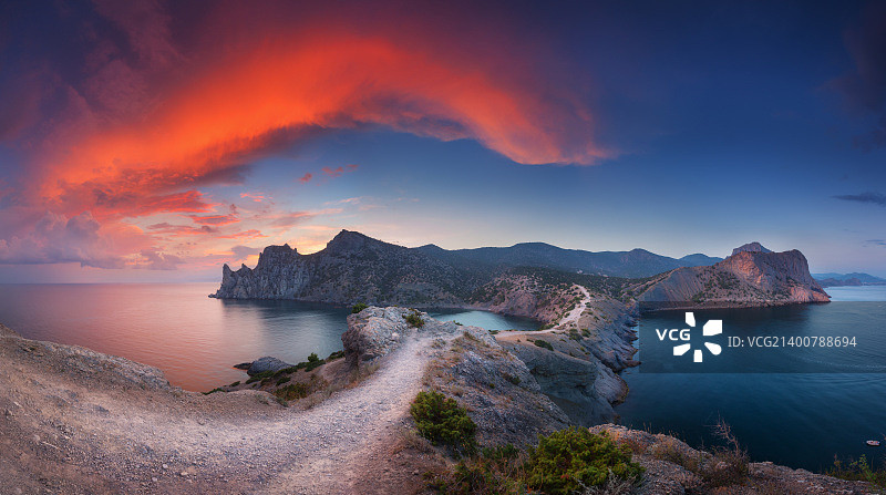 克里米亚的日落图片素材