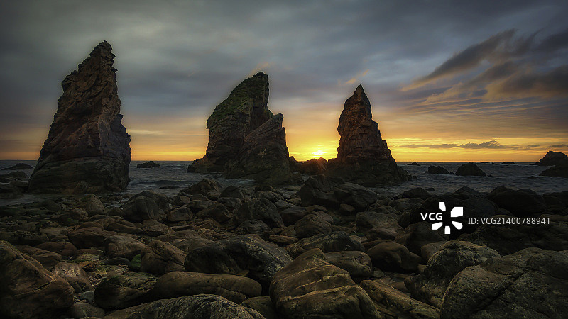 马格里海蚀柱图片素材