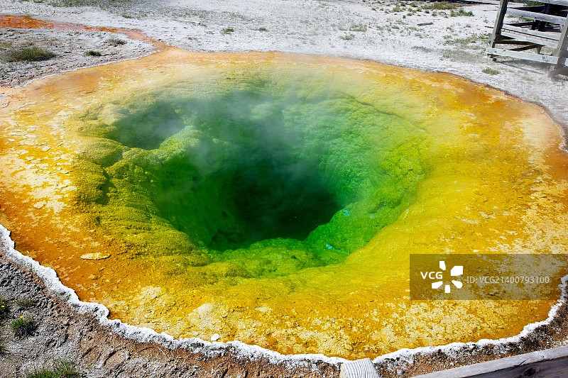 黄石国家公园的间歇泉图片素材