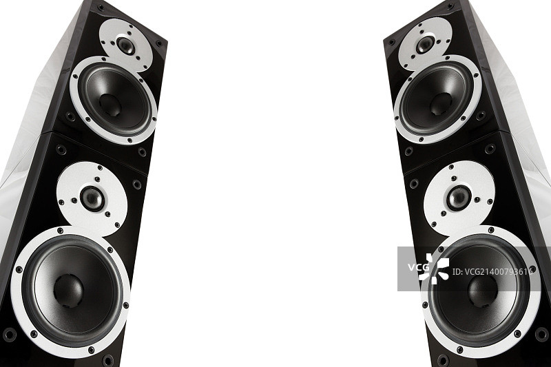 黑色光面音乐扬声器图片素材