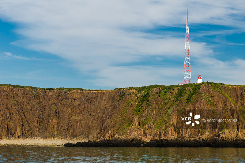 加拿大新不伦瑞克省大马南岛西南灯塔图片素材