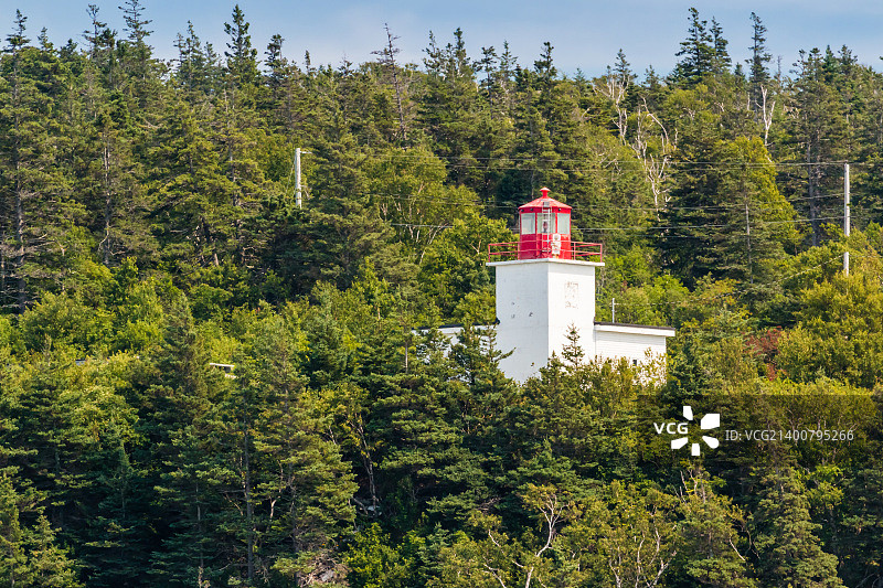 加拿大新不伦瑞克省大马南岛长埃迪灯塔图片素材