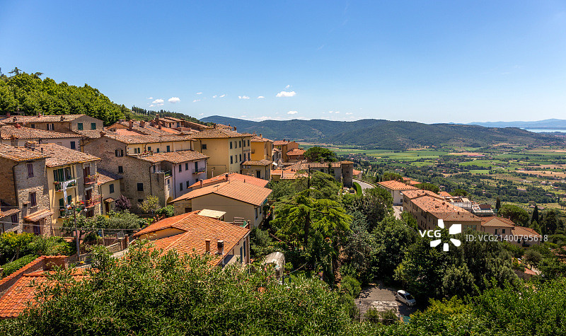 科尔托纳，托斯卡纳小镇图片素材