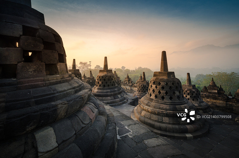 博罗布杜尔神庙图片素材