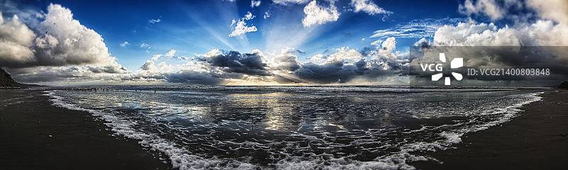 华盛顿州福克斯卡拉洛奇海滩全景图片素材