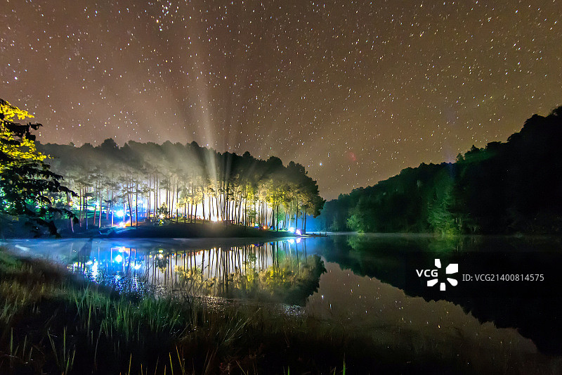 轻型飞机，Pang Ung林业种植园，Ma图片素材