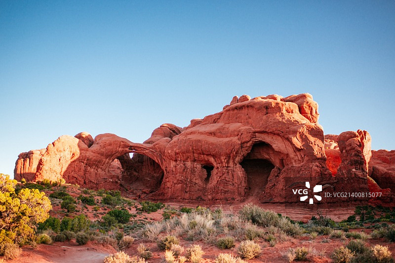 拱门国家公园双拱门图片素材