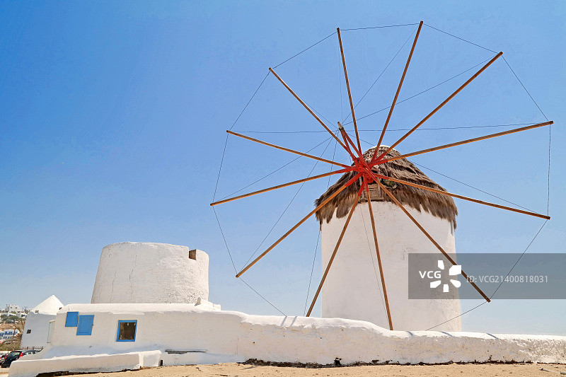 米科诺斯岛卡托米利图片素材