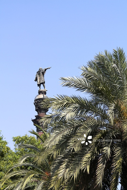 克里斯托弗·哥伦布纪念碑 - 巴塞罗那图片素材