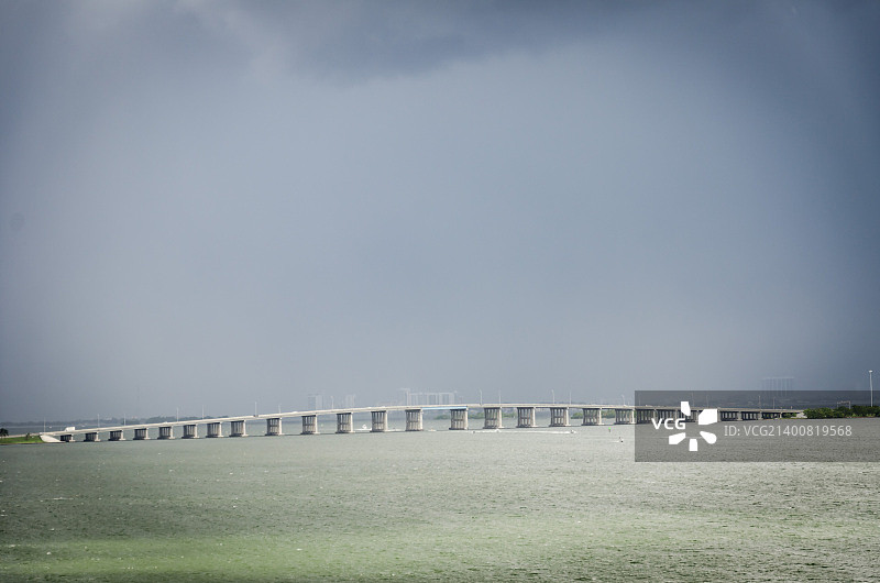 迈阿密朱莉娅·塔特尔堤道，佛罗里达州图片素材