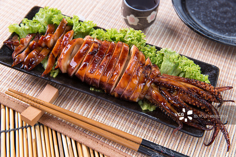 照烧鱿鱼图片素材