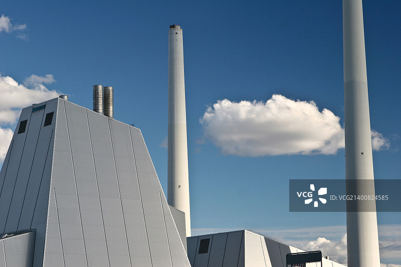 丹麦的现代化区域供热厂图片素材