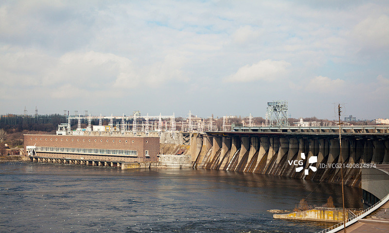 河坝溢洪道图片素材