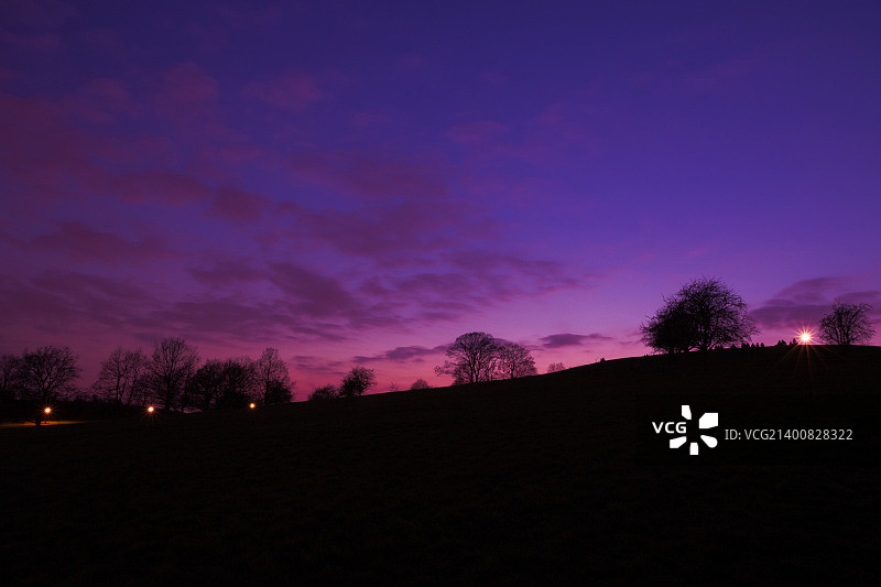 摄政公园的日落图片素材