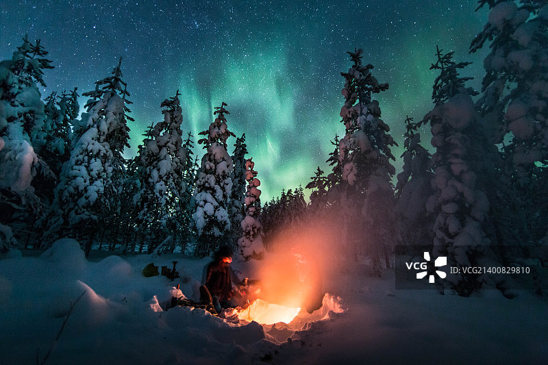 来自瑞典拉普兰的圣诞祝福！图片素材