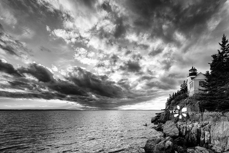 贝斯港灯塔—阿卡迪亚国家公园图片素材