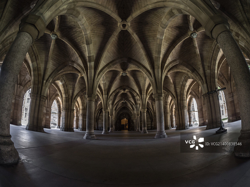 苏格兰格拉斯哥大学的拱门图片素材