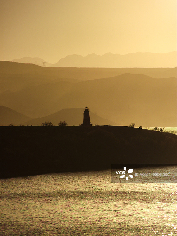 布满灰尘的灯塔图片素材