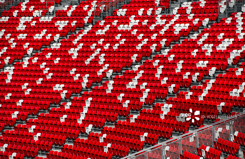 红白座位/新加坡体育中心图片素材