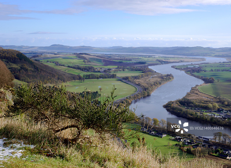 泰河蜿蜒流向邓迪图片素材