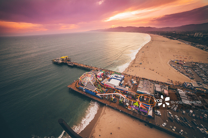 圣塔莫尼卡码头图片素材