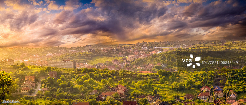 奥拉迪亚附近的日落图片素材