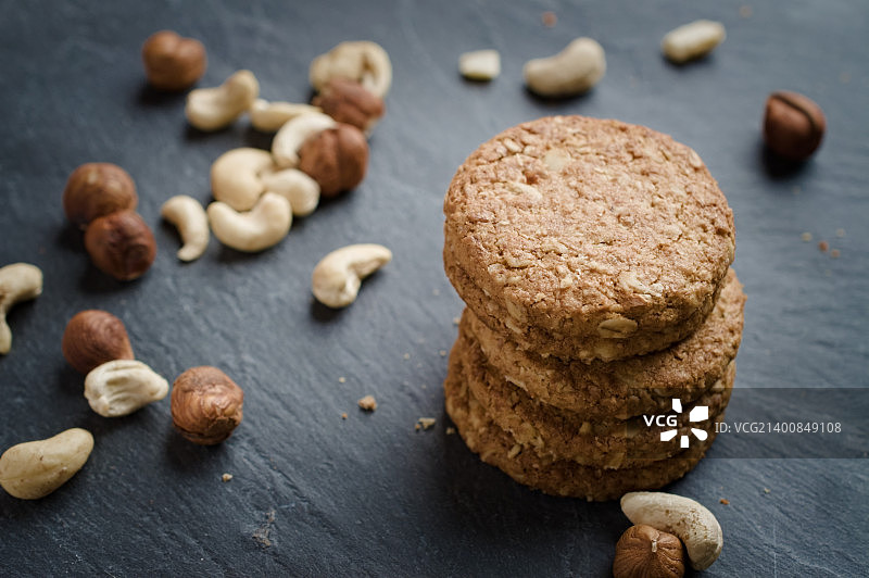 全麦谷物酥饼图片素材