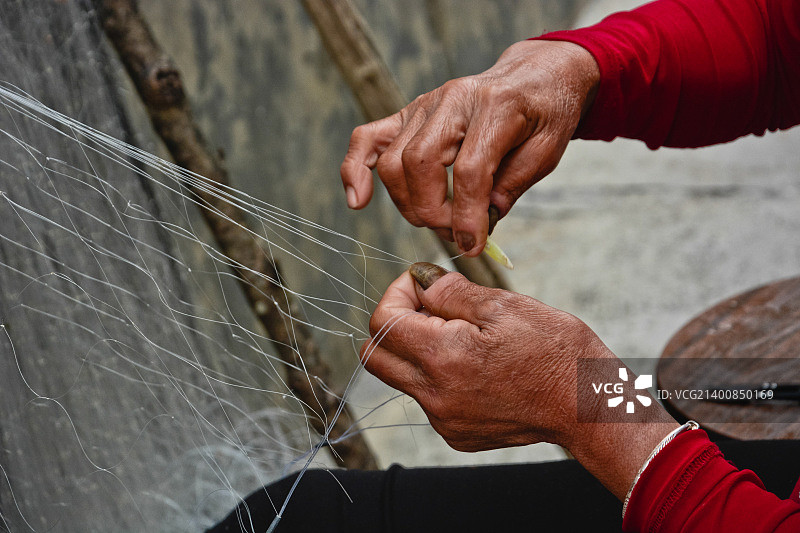 整理渔网图片素材