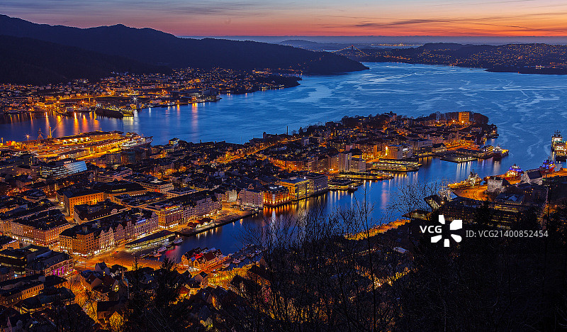 卑尔根,挪威图片素材