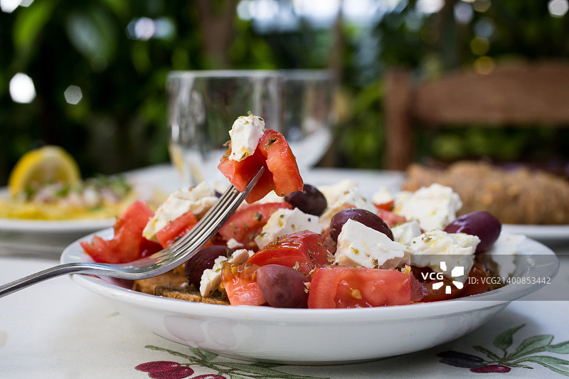 希腊沙拉图片素材