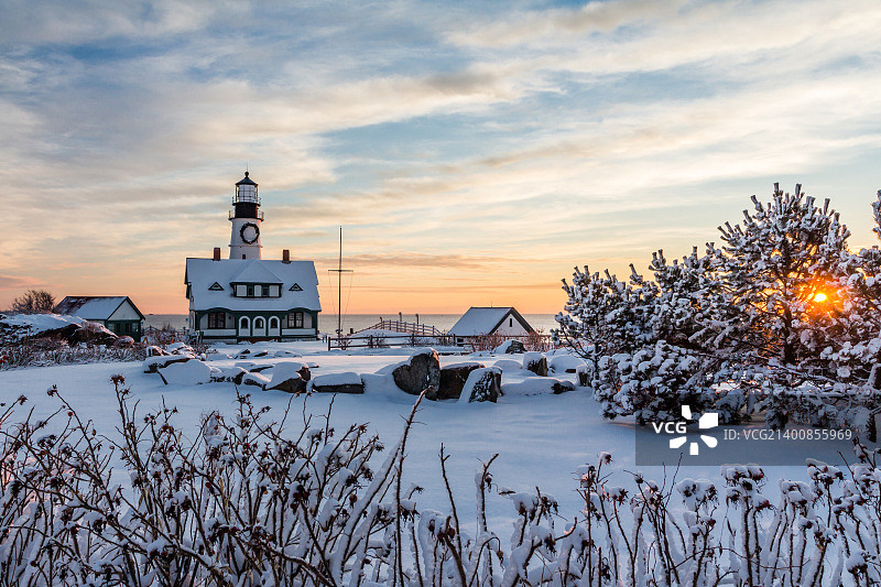 波特兰岬灯塔图片素材