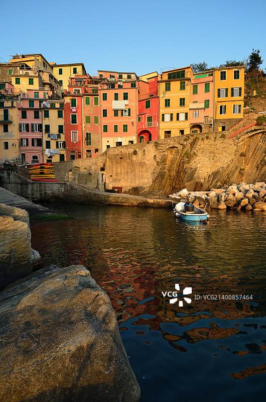 五渔村的色彩图片素材