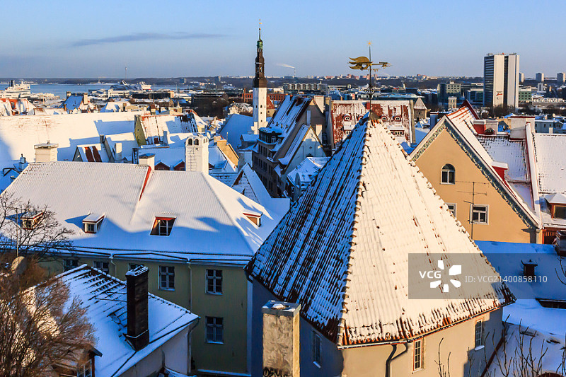 塔林屋顶图片素材