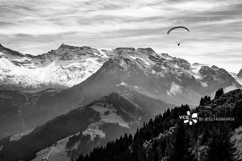 瑞士阿德尔博登附近施泰格峰图片素材