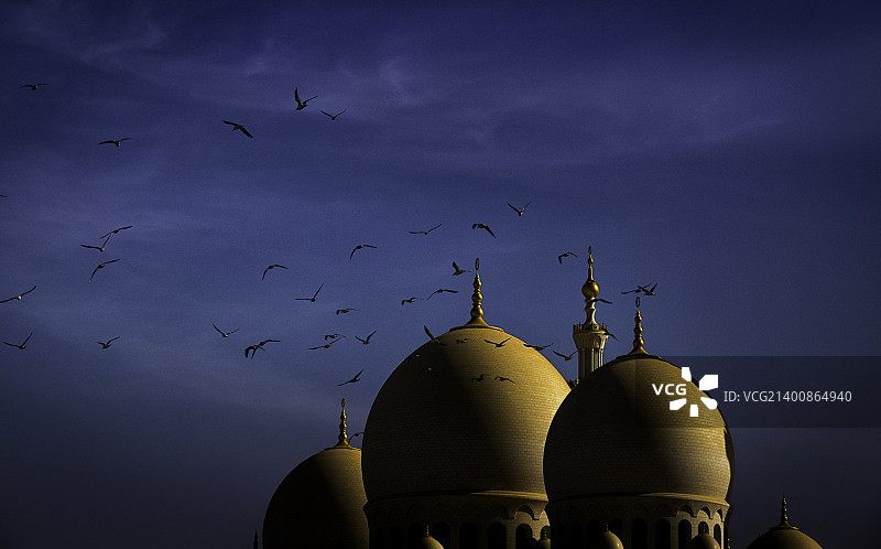 伊斯兰信仰的地标：圆顶的壮丽图片素材