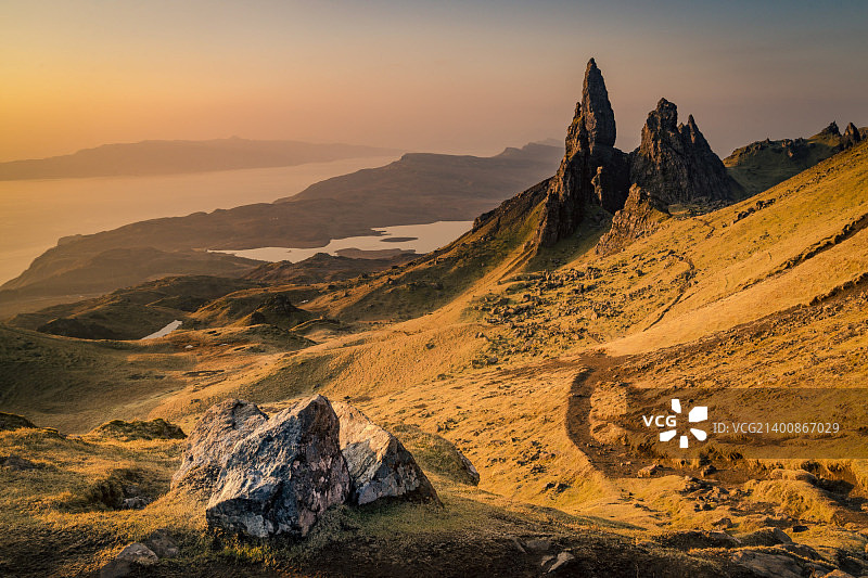 针岩和老人岩图片素材