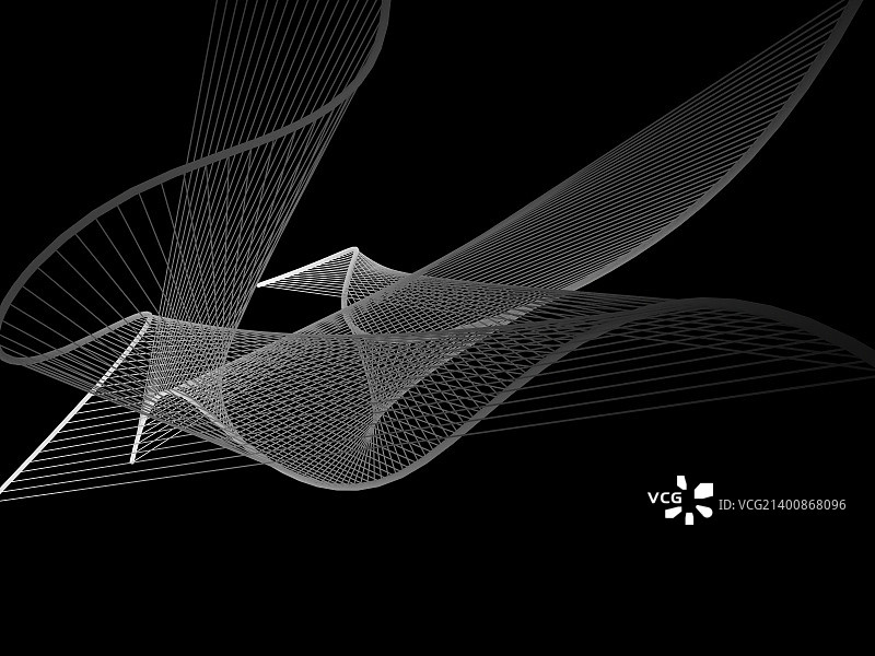 充满活力的彩色线性螺旋图片素材